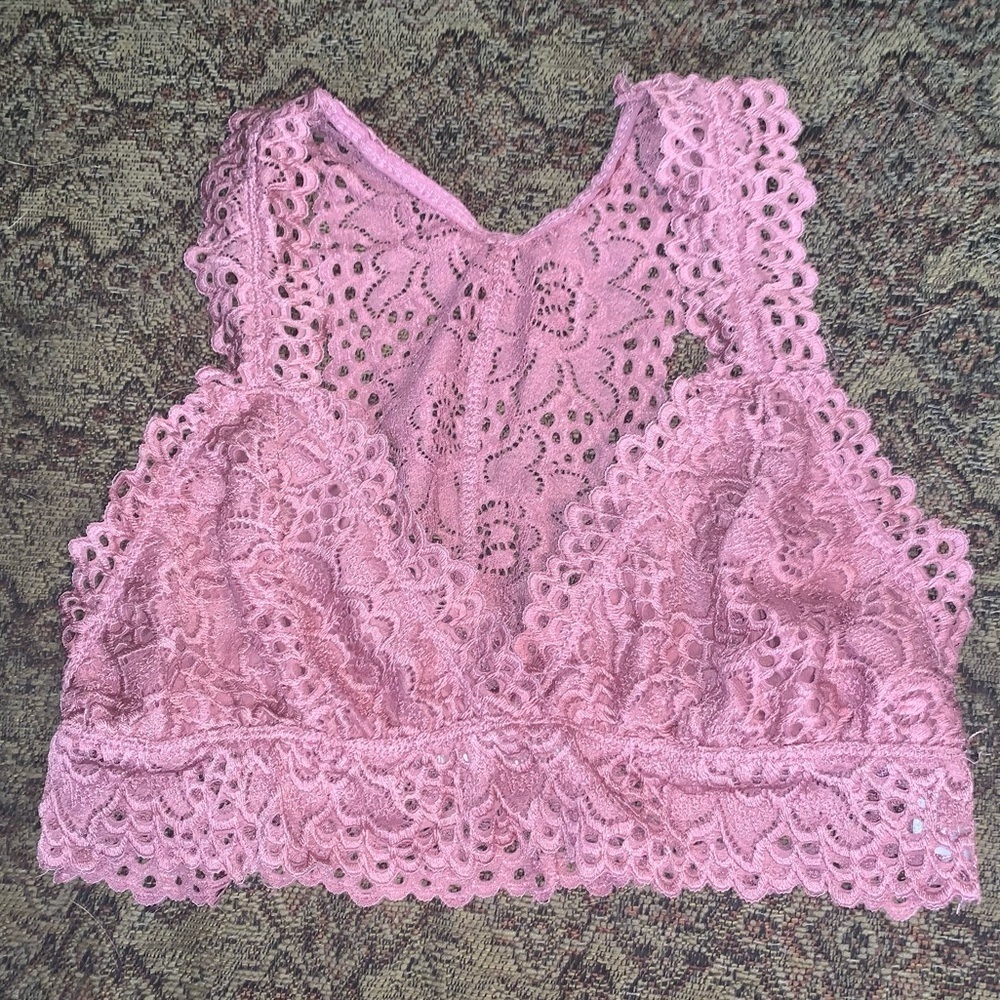 Altar'd State Intimates rose Bralette, good condition, Small